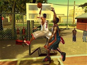NBA Street V3 chausse ses baskets