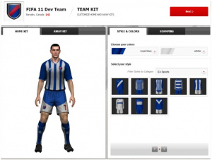 FIFA 11 : images du centre de création