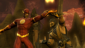 Flash dans Mortal Kombat Vs DC Universe