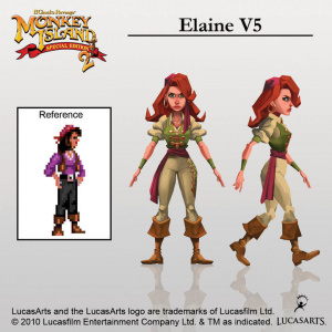 Monkey Island 2 : Elaine relookée