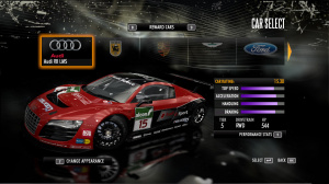 Les voitures de Need for Speed Shift