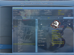 Sega annonce NHL Eastside Hockey Manager 2007