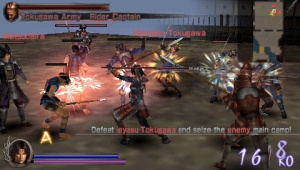 Samurai Warriors enchaîne les kills sur PSP