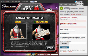 Santa Rockstar Metal Xmas