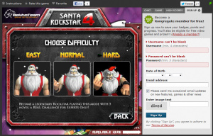 Santa Rockstar Metal Xmas