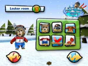 Hubert the Teddy Bear aux sports d'hiver