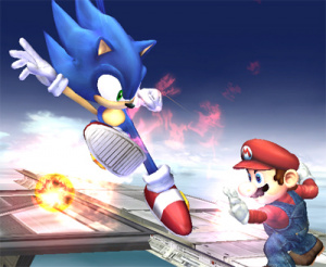 Smash Bros Brawl, entre Sonic et Online