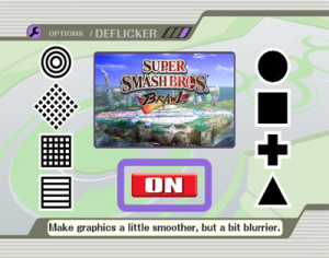 Images : un menu Super Smash Bros Brawl