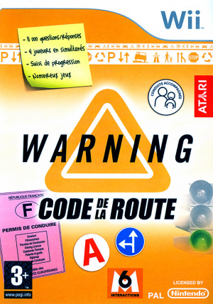 Warning : Code de la Route sur Wii