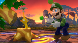 Luigi sera de la partie dans Super Smash Bros.