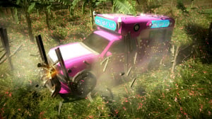 Images de Just Cause 2 : un véhicule rose bonbon