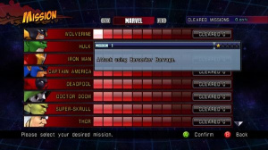 Le mode "Missions" de Marvel vs Capcom 3