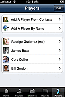 Une application iPhone pour nous les golfeurs Une application iPhone pour nous les golfeurs