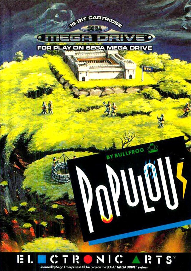 Populous - Version Japonaise Sega Megadrive - Sans Notice (état Correct)