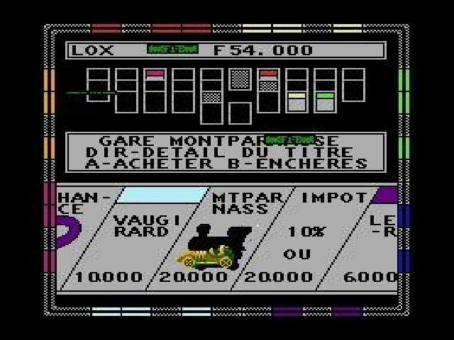 Monopoly NES screenshot 2