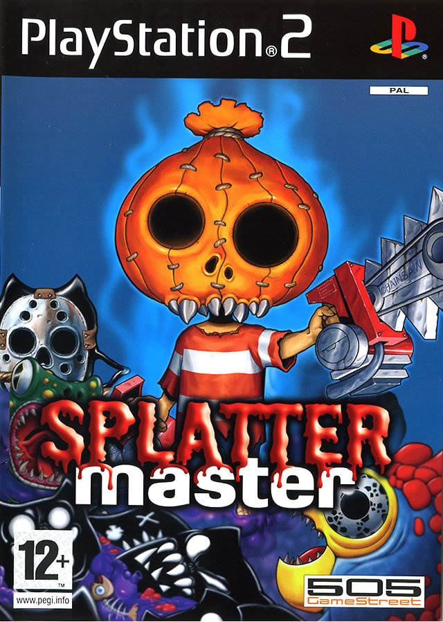 Ps мастер. Splatter Master ps2 обложка. Игра про Сплаттер панк. PLAYSTATION мастер.