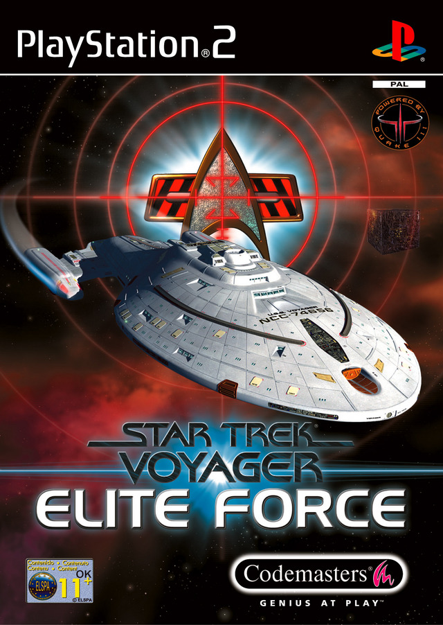 PC Jeu Vidéo Star Trek Voyager Elite Force 2000 JEWEL CASE Fissures coin droit 