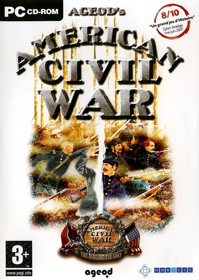 Jeu Vidéo The Civil War (stratégie/RTS) - Version PC Big Box 1995, En Français, état Correct