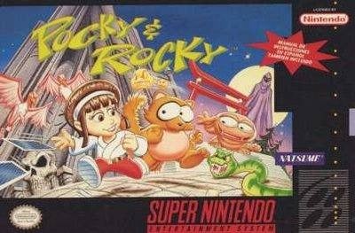 pocky and rocky 2 snes cover art