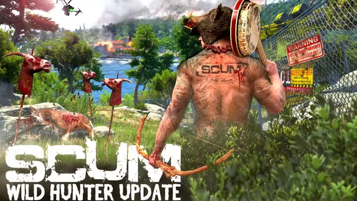 Bande-annonce SCUM : La mise à jour Wild Hunter part en chasse ...