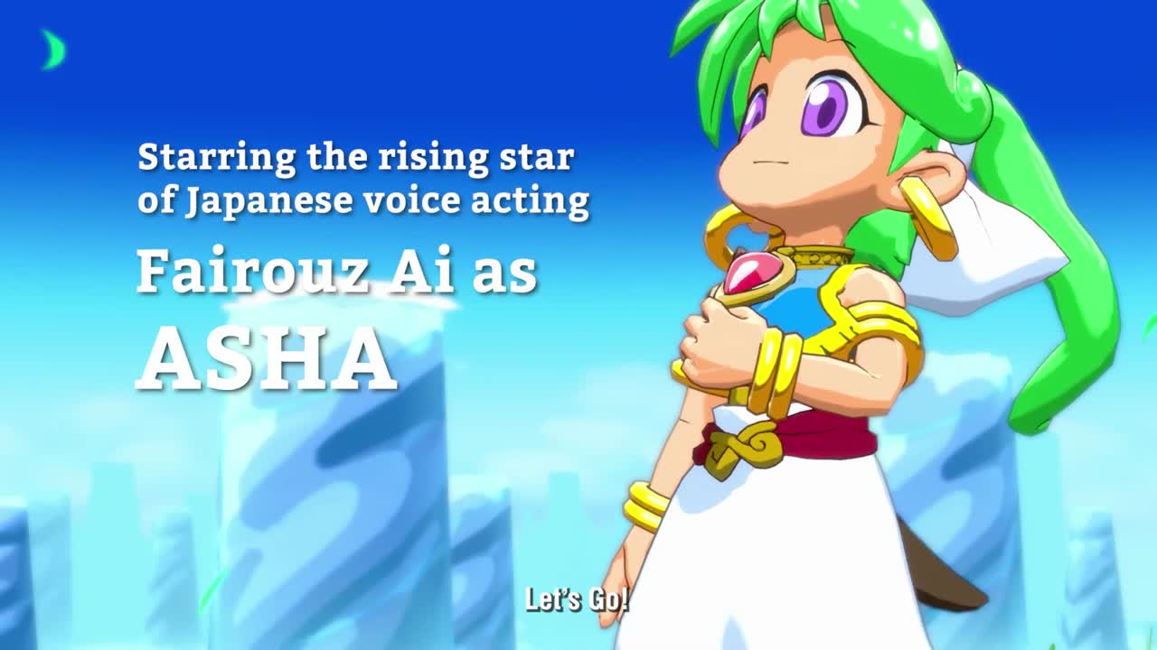 Bande-annonce Wonder Boy : Asha in Monster World fait a promotion de son voice acting