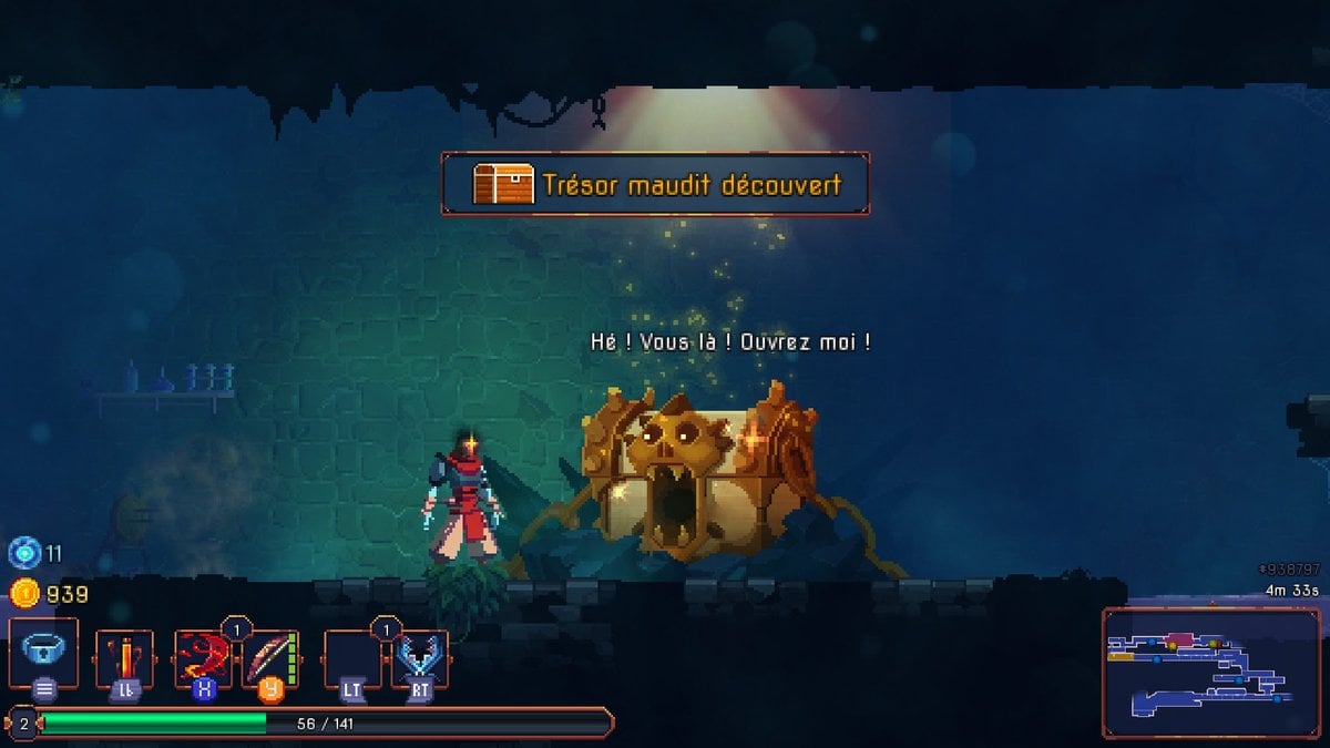 Les défis dans Dead Cells zones bonus, portes timées et coffres