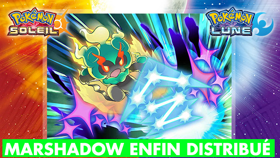 (MàJ) Pokémon Soleil Lune : Marshadow dispo en distribution gratuite
