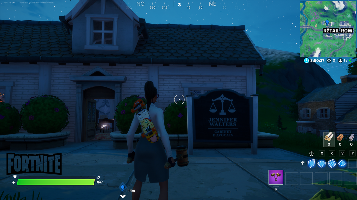 Fortnite, Chapitre 2, saison 4 visiter le de Jennifer Walters