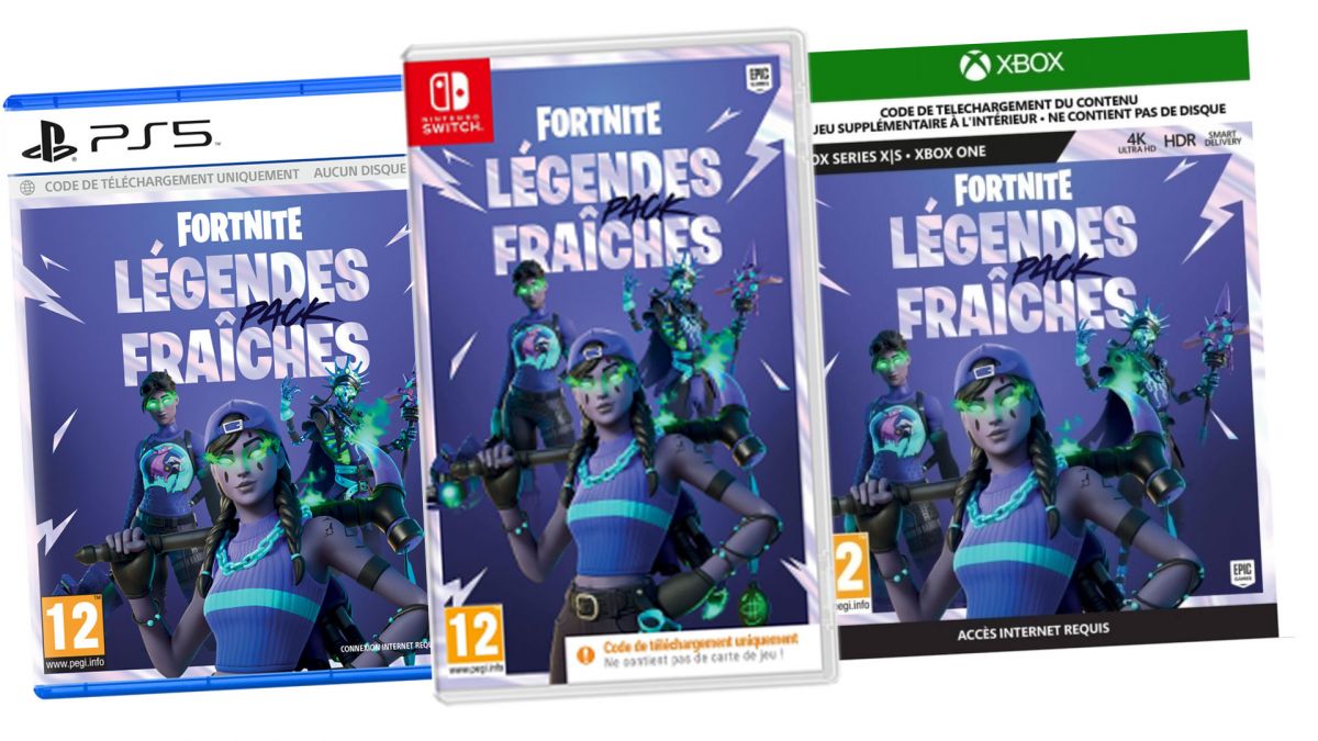 Fortnite: Legendes Fraiches Pack (code de téléchargement du jeu dans la  boîte) - Switch : : Jeux vidéo