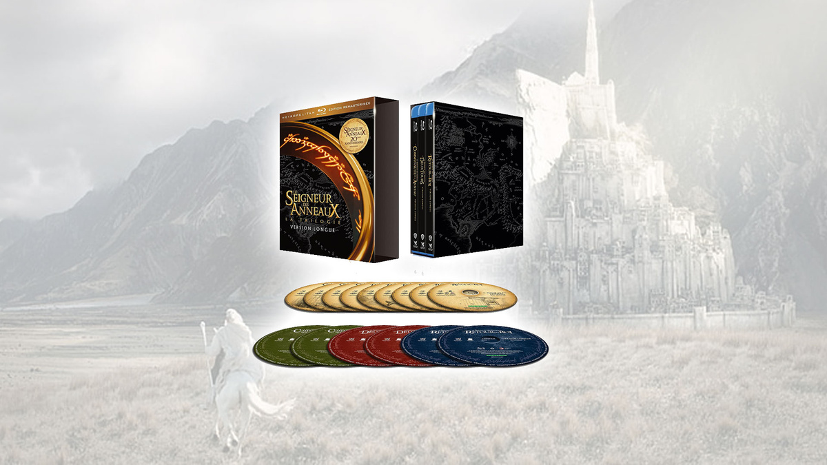 Promo Le Seigneur des Anneaux le coffret BluRay de la trilogie en version longue est à petit