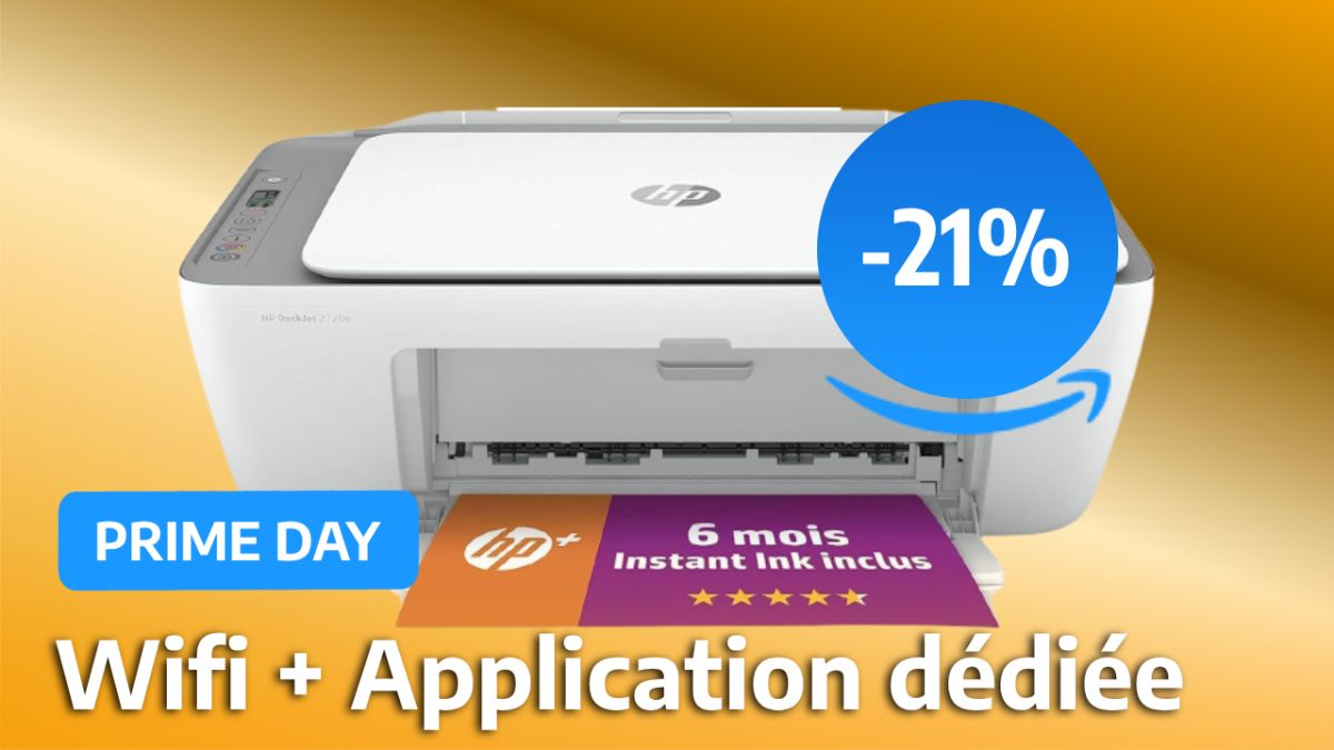 L'imprimante la plus vendue sur  est en réduction pour le Prime Day :  la tout-en-un HP DeskJet 2720e 