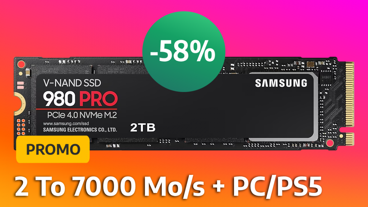 Compatible sur PS5 et PC, ce SSD NVMe Gen 4 de 1 To en promo vaut