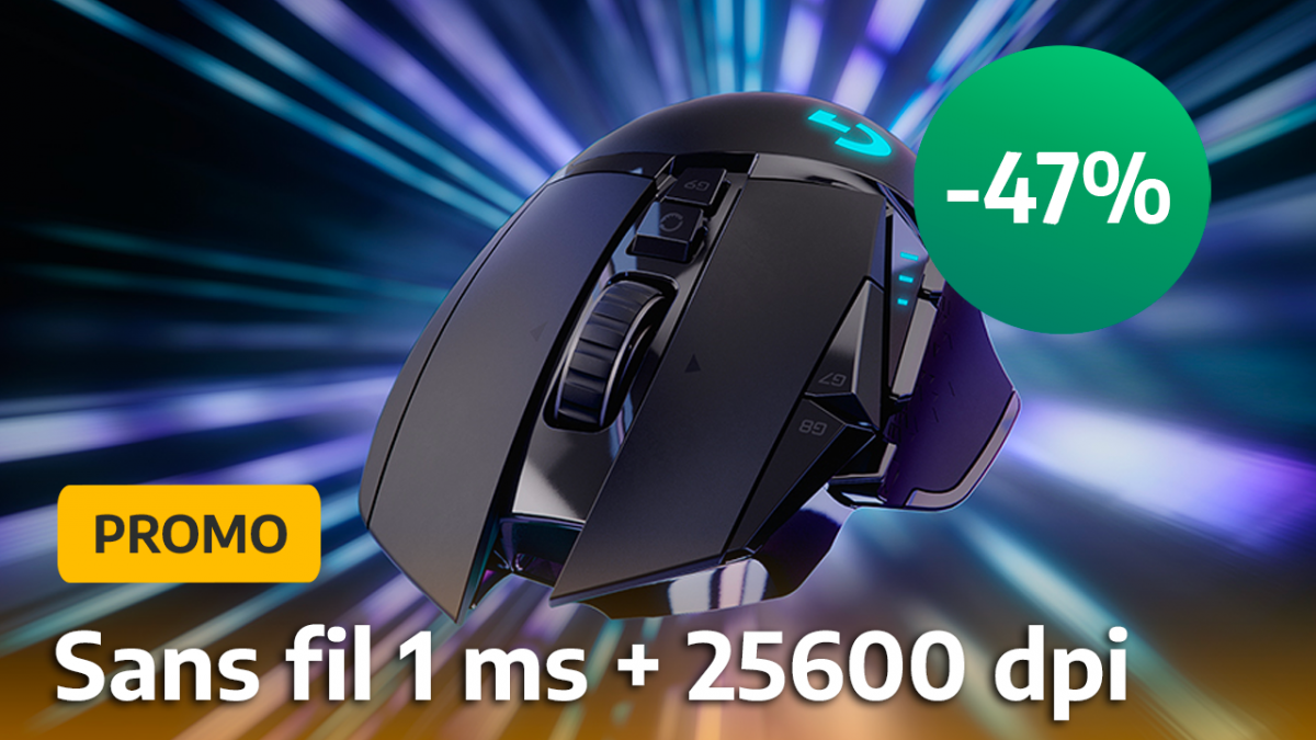Logitech G502 Lightspeed : La reine des souris gamer sans fil est à -31%  avec le Black Friday 