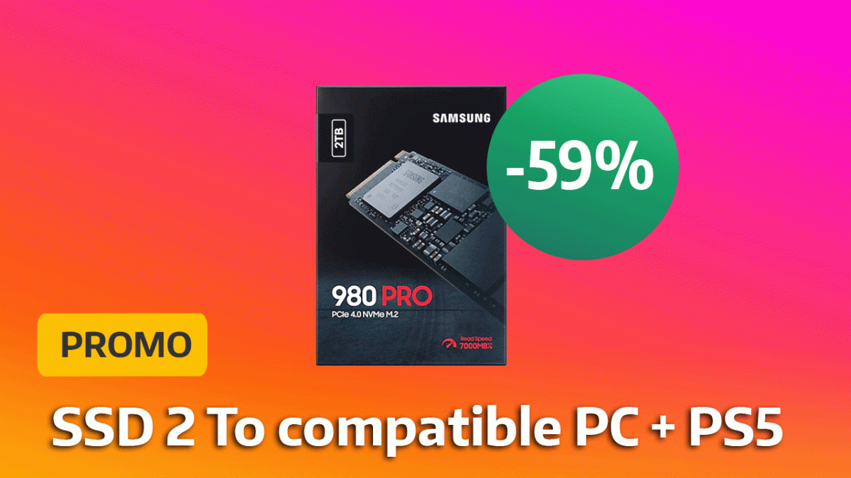 Promo SSD : le Samsung 980 Pro de To s'affiche à -59% et il est