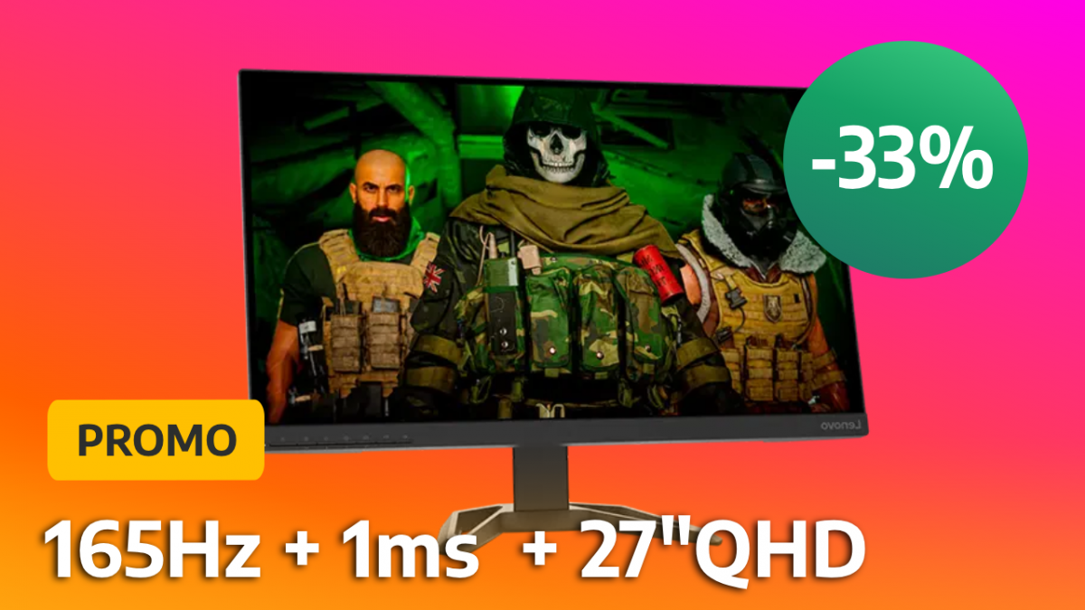 Ce bel écran gaming de 27 pouces, WQHD, 165 Hz et 1 ms est à 249 euros