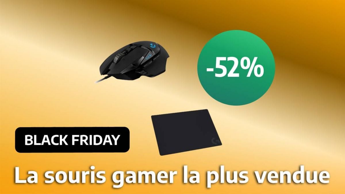 Black Friday Logitech : 47% de réduction sur la souris gamer Logitech G502  Lightspeed - Le Parisien