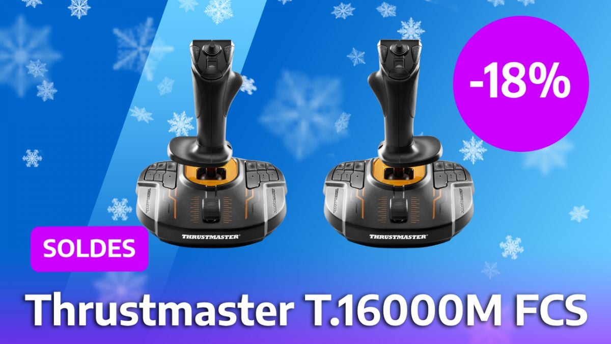 Soldes joystick Thrustmaster T16000 : les ravagés de jeux vidéo