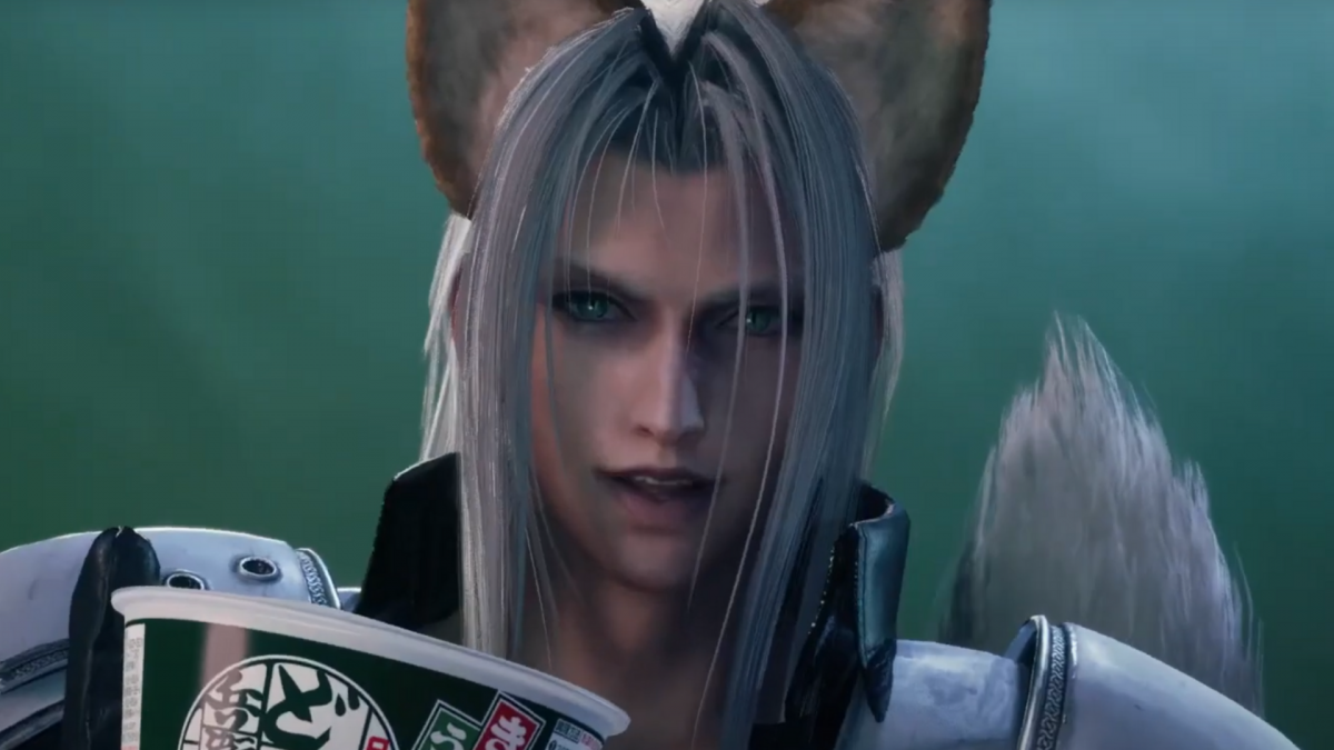 Final Fantasy 7 Rebirth segue le orme di FF15: ancora una volta, ci viene offerta una sinergia assolutamente folle… e Sehiroth con le orecchie da volpe