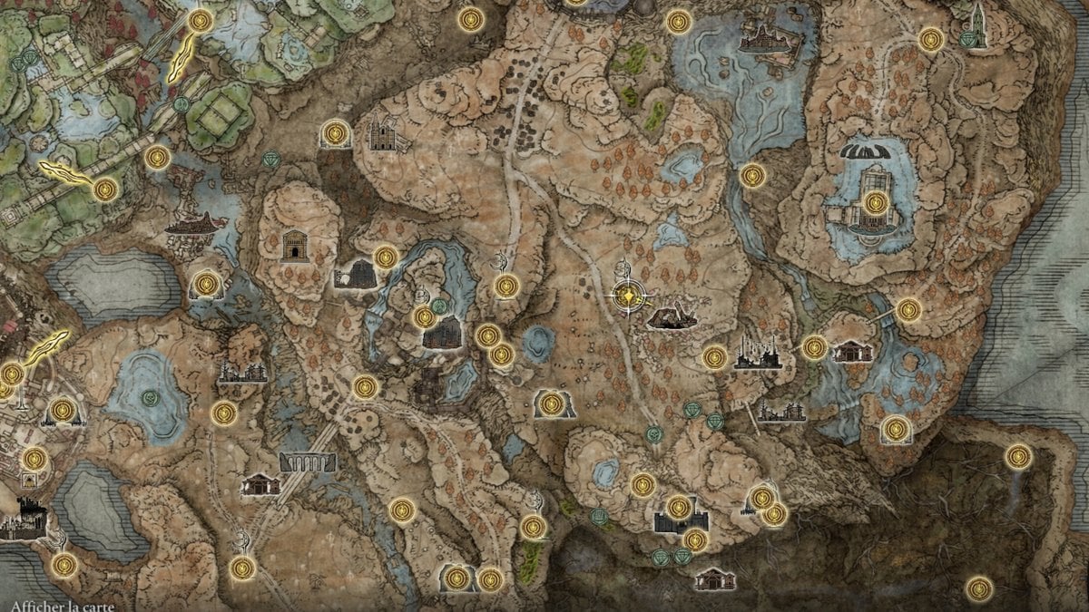 Carte Elden Ring DLC Régions, accès cachés, croix de Miquella... Comment retirer le nuage de