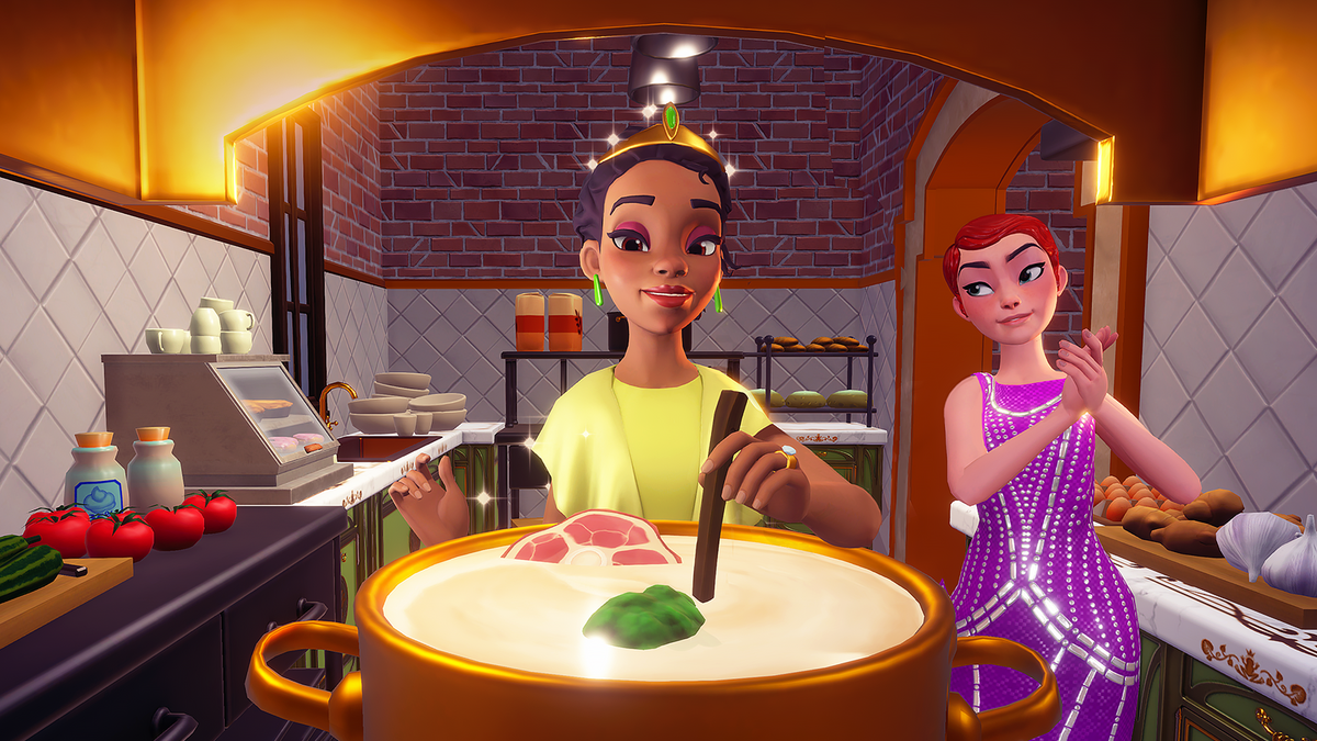 Tiana Disney Dreamlight Valley un goût pour la littérature, crevette, émeraude... Toutes les