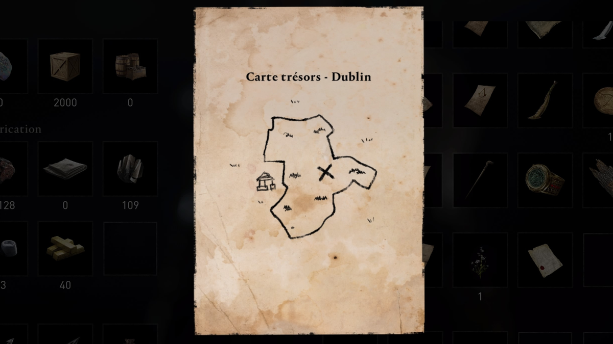 Carte au trésor de Dublin Assassin’s Creed Valhalla Où trouver le butin caché ?