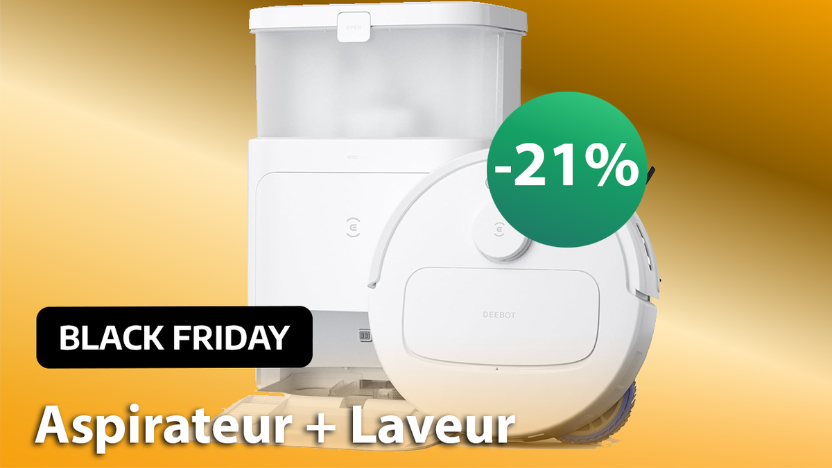 Pendant le Black Friday, le prix de cet aspirateur robot Ecovacs passe sous la barre des 1 000 euros