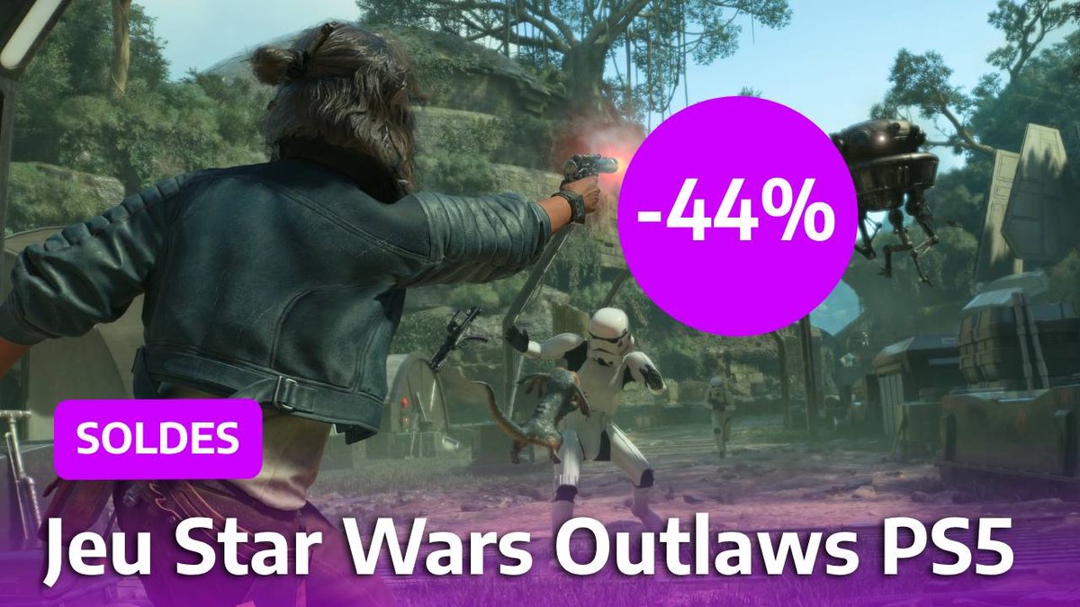 Soldes : noté 16/20, le jeu Star Wars Outlaws sur PS5 est pas cher sur