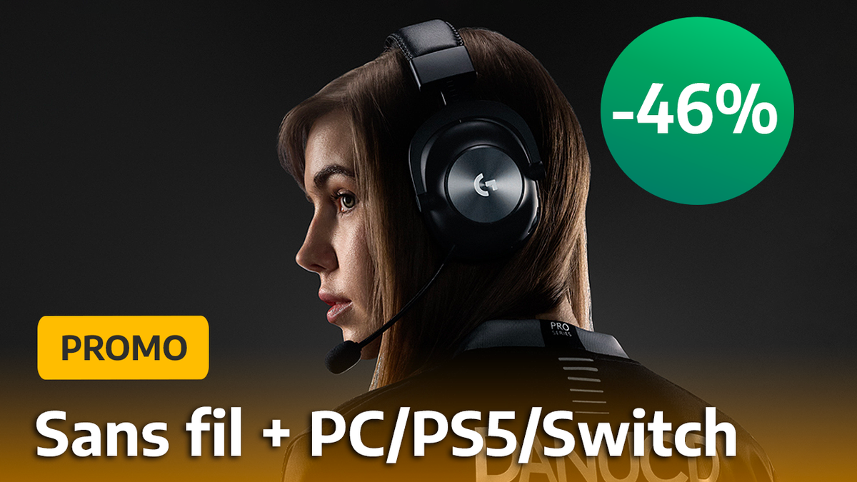 Promo casque sans fil gamer : à -46%, le Logitech G Pro X devient une vraie bonne affaire et en plus il est compatible PC, PS5 et Switch