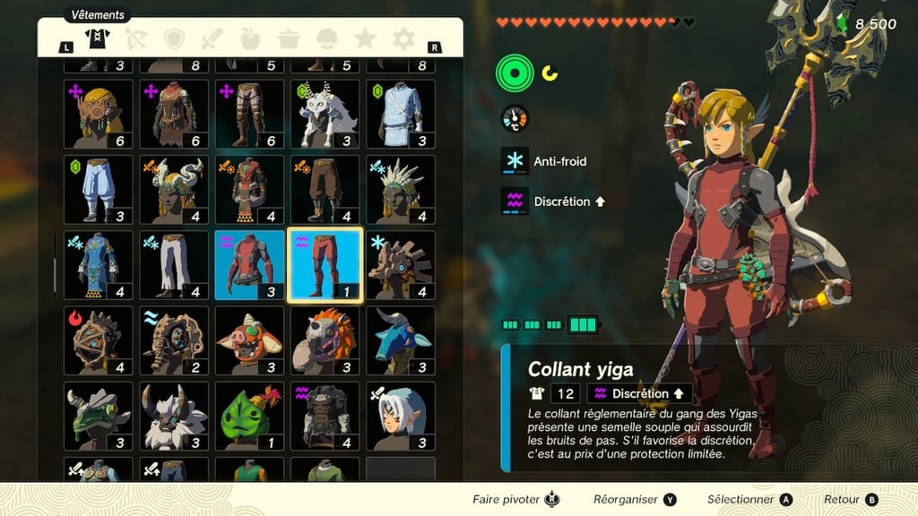 Tenue Yiga Zelda Tears of the Kingdom : Où la trouver et quels sont ses effets ?