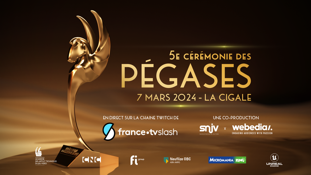 Pégases 2024 : la cérémonie qui récompense les productions françaises de jeux vidéo est à suivre ce soir à 20h 