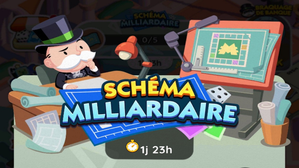 17 455 dés et 725 jetons Peg-E à récupérer gratuitement sur Monopoly GO! via l'événement "Schéma milliardaire"