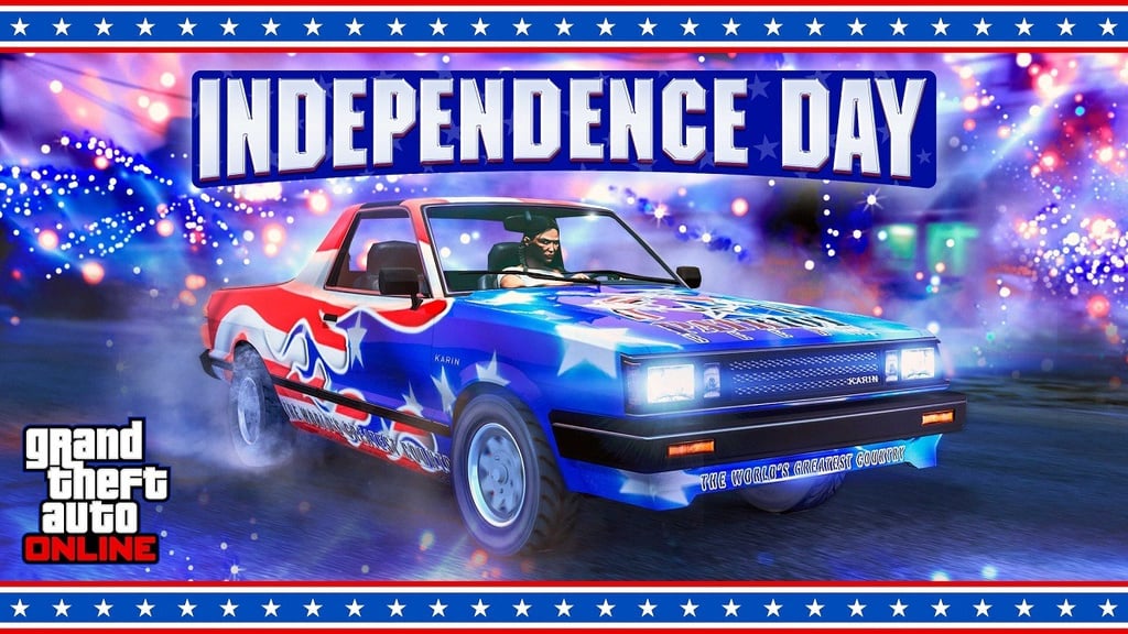 GTA Online :  La Bravado Hotring Hellfire, la Vapid Dominator GTT et de nombreuses récompenses offertes pour la semaine Indépendance des USA du 3 juillet