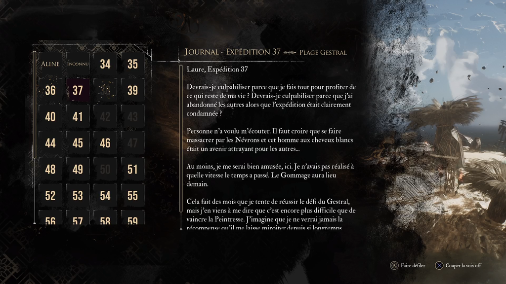 Journal 37 Expedition 33 : où le trouver dans Clair Obscur ?