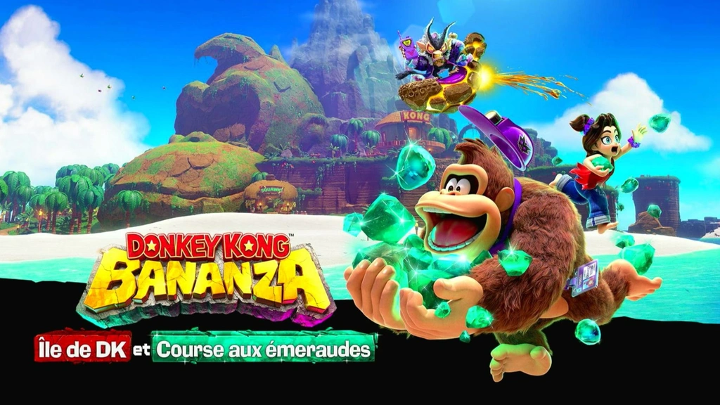 Test Donkey Kong Bananza : Île de DK et Course aux émeraudes sur Switch 2